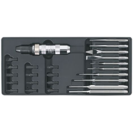 Sealey TBT18 Premier Punch & Impact Driver Set with Tool Tray 25pc (1/2)
