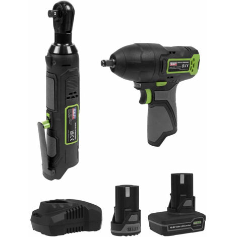 Sealey CP108VCOMBO6 2 x SV10.8 Series Power Tool Kit 10.8V - 2 Batteries (1/3)