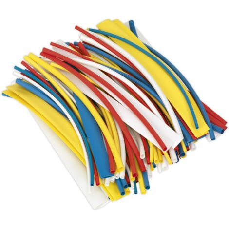 Sealey Heat Shrink Tubing 200mm 100pc - Mixed Colours HST200MC