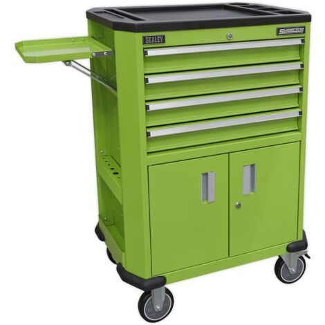 Sealey Superline PRO&reg Tool Trolley with 4 Drawers & 2 Door Cupboard AP980MTHV