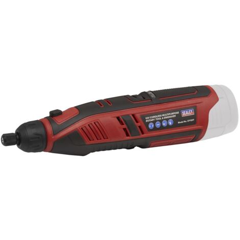Sealey SV12 Series Cordless Multipurpose Rotary Tool & Engraver Kit 12V 49pc - Body Only CP1207 (1/5)