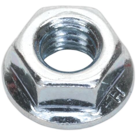 Sealey Flange Nut Serrated M8 Zinc Pack of 100 FN8