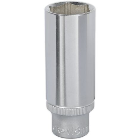 Sealey Premier Deep Socket 3/8""Sq Drive 18mm S3818D