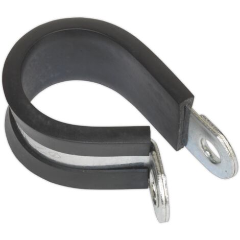 Sealey PCJ25 Rubber Lined P-Clip 25mm - Pack of 25