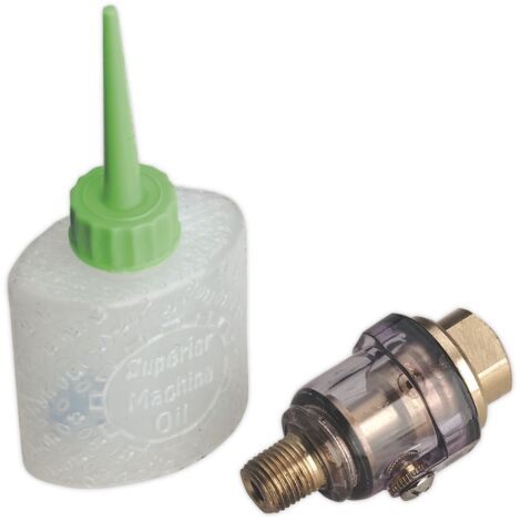 Sealey Mini In-Line Air Tool Oiler with Filler 1/4""BSP SA111