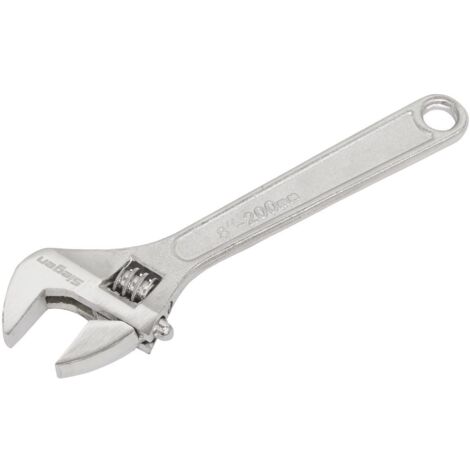 Sealey Adjustable Wrench 200mm Capacity 24mm Fully Polished Offset Jaws S0451 (1/3)