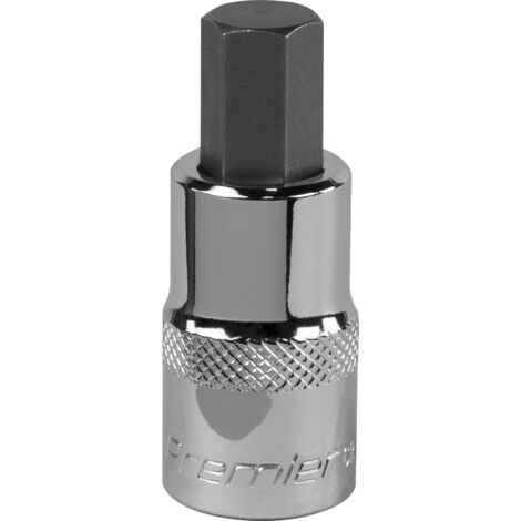 Sealey SBH023 Premier Hex Socket Bit 1/2""Sq Drive 12mm