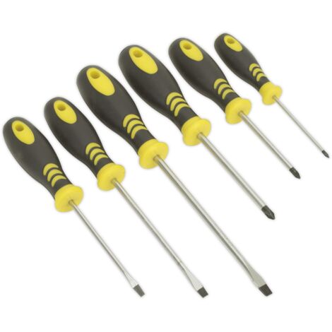 Sealey Siegen Soft Grip Screwdriver Set 6pc S0615