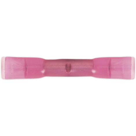 Sealey Cold Seal Butt Connector Red �4.3mm Pack of 10 RTCS10