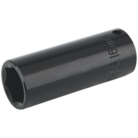 Sealey 16mm 3/8""Sq Drive Deep Impact Socket WallDrive For Air Wrenches IS3816D
