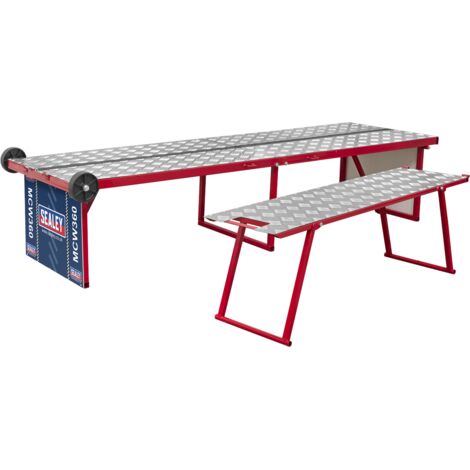 Sealey Folding Motorcycle Workbench with Ramp 360kg Capacity MCW360 (1/5)