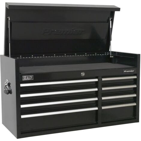 Sealey Topchest 8 Drawer 1040mm Heavy-Duty Black PTB104008 (1/5)