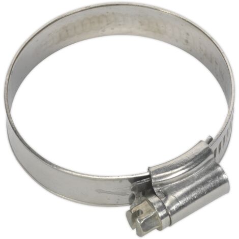 Sealey SHCSS1X Stainless Steel Hose Clip 35-51mm - Pack of 10