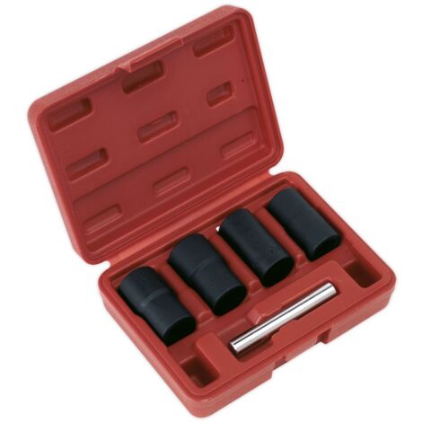 Sealey Locking Wheel Nut Removal Set 5pc 1/2""Sq Drive SX201