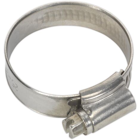 Sealey SHCSS1A Stainless Steel Hose Clip 25-38mm - Pack of 10