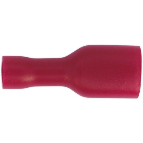 Sealey Fully Insulated Terminal 6.3mm Female Red Pack of 100 RT16 (1/2)