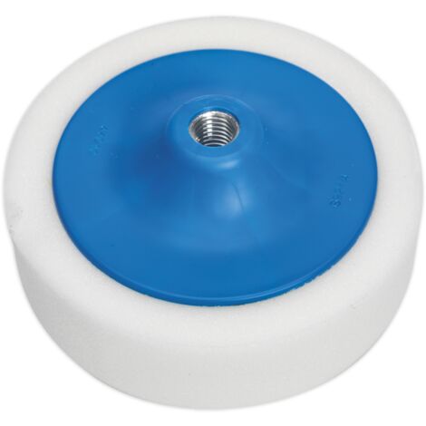 Sealey Buffing & Polishing Foam Head �150 x 50mm 5/8UNC White/Dense PTC/CH/5/8-W