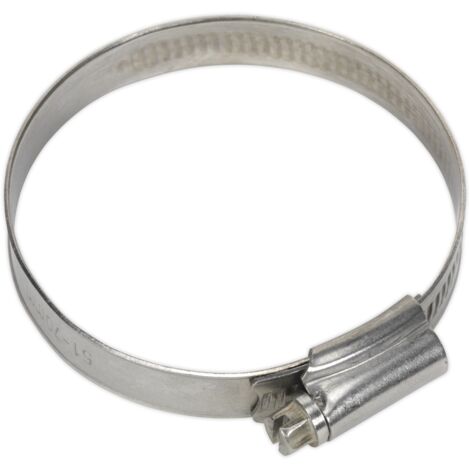 Sealey SHCSS2 Stainless Steel Hose Clip 51-70mm - Pack of 10