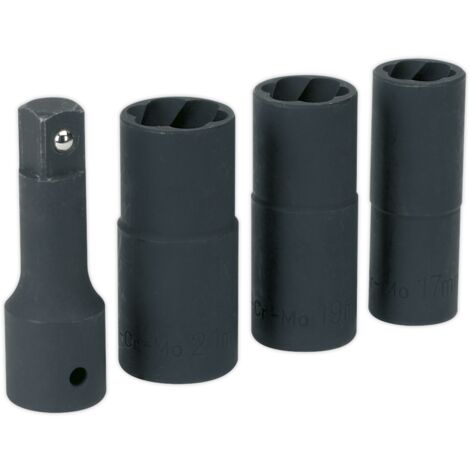 Sealey Wheel Nut Removal Flip Impact Sockets 1/2""Sq Drive SX271 (1/2)