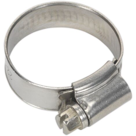 Sealey SHCSS0X Stainless Steel Hose Clip 22-32mm - Pack of 10