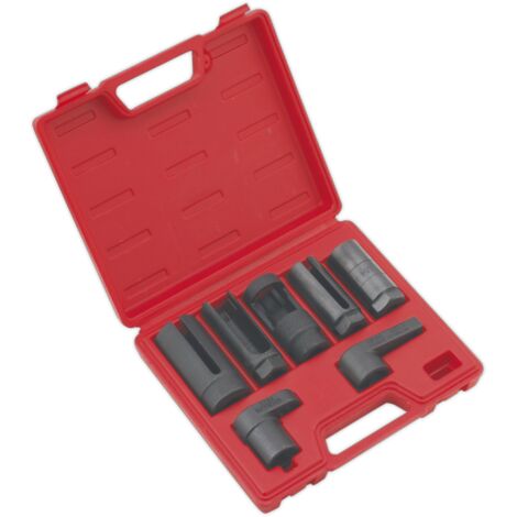 Sealey Oxygen Sensor Socket Set 3/8"" & 1/2""Sq Drive 7pc SX032
