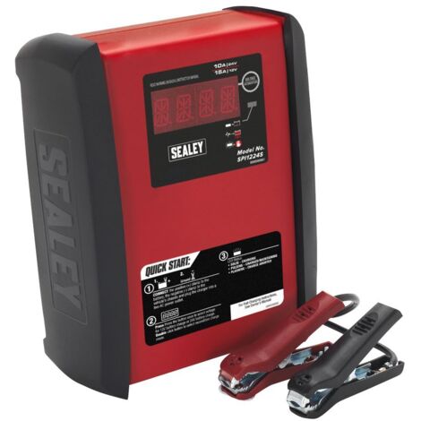 Sealey 12V/15A 24V/10A Intelligent Speed Charge Battery Charger/Maintainer SPI1224S