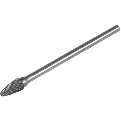Sealey SDB05XL Tungsten Carbide Rotary Burr Extra-Long Arc Round Nose 10mm
