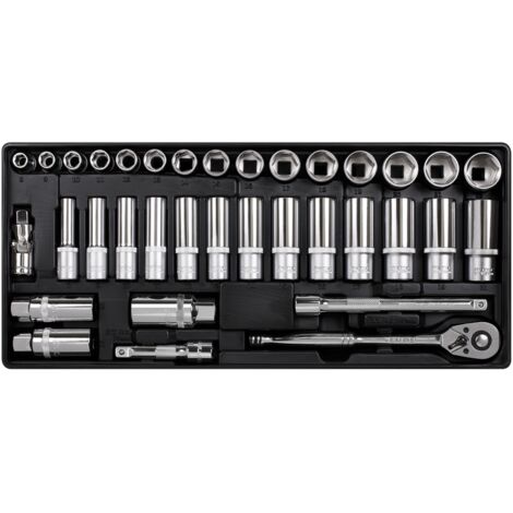 Sealey Premier Socket Set with Tool Tray 3/8""Sq Drive 35pc TBT20
