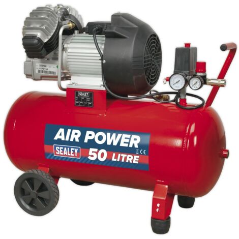 Sealey 50L V-Twin Direct Drive Air Compressor 3hp SAC05030 (1/5)