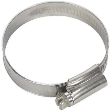 Sealey SHCSSM Stainless Steel Hose Clip 38-57mm - Pack of 10