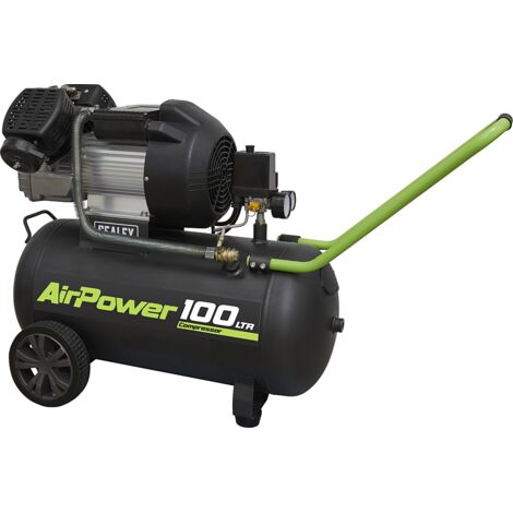 Sealey 100L V-Twin Direct Drive Air Compressor 3hp SAC10030VE