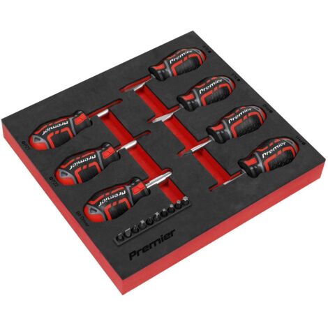 Sealey Stubby Screwdriver Set 17pc GripMAX&reg AK4371 (1/5)