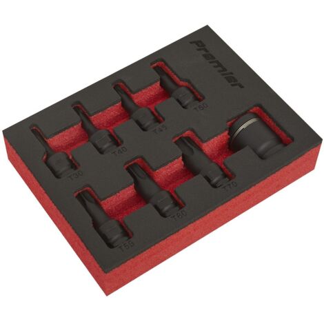 Sealey Premier TRX-Star Impact Socket Bit Set 3/8""Sq Drive 8pc AK5621