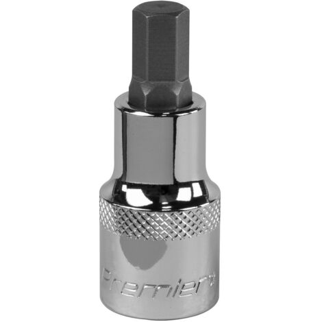 Sealey SBH021 Premier Hex Socket Bit 1/2""Sq Drive 9mm