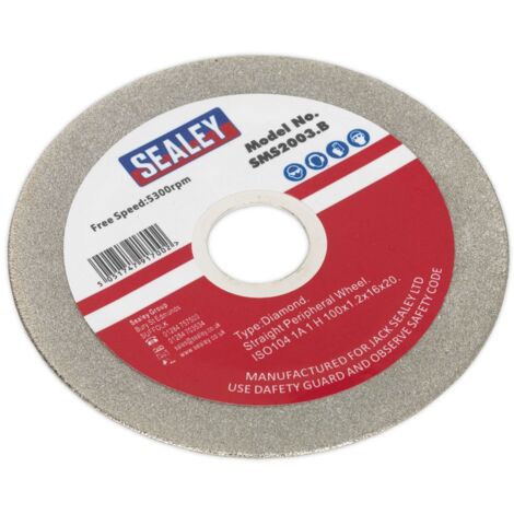 Sealey SMS2003.B Grinding Disc Diamond Coated 100mm for SMS2003 Bench Sharpener