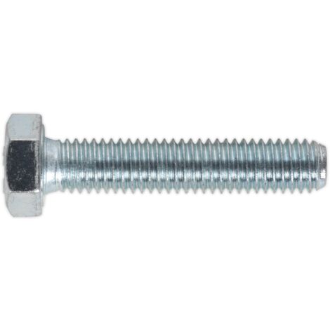 Sealey 8.8 Zinc Plated HT Setscrew M8 x 40mm, DIN 933 - Pack of 50 SS840