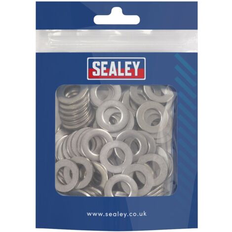 Sealey SSW10 Stainless Steel Flat Washer M10 A2, DIN 125 - Pack of 100 (1/2)