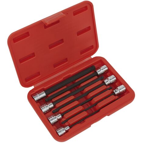 Sealey Premier Ball-End Hex Socket Bit Set 3/8""Sq Drive 7pc AK62257