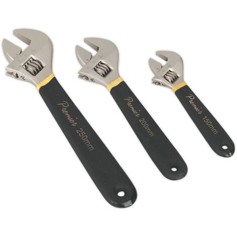 Sealey Premier Adjustable Ni-Fe Finish Wrench Set 3pc AK907 (1/2)
