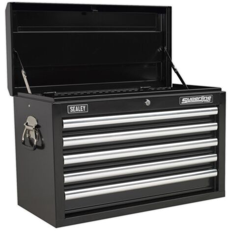Sealey Topchest 5 Drawer with Ball-Bearing Slides - Black AP33059B