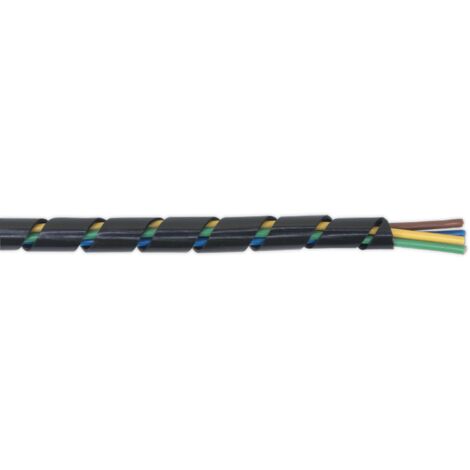 Sealey SWS816 Spiral Wrap Cable Sleeving 8-16mm 10m