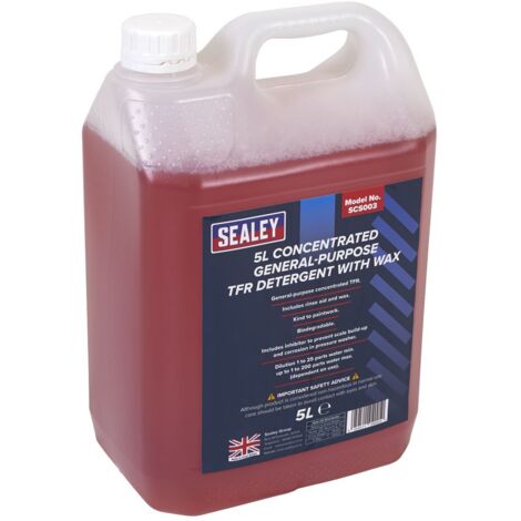 Sealey Concentrated General-Purpose TFR Detergent with Wax 5L SCS003