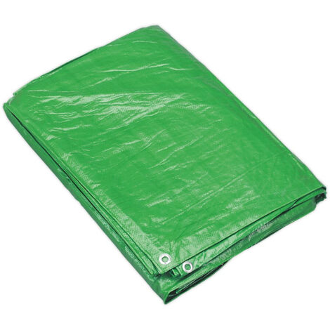 Sealey Tarpaulin 2.44 x 3.05m - Green TARP810G