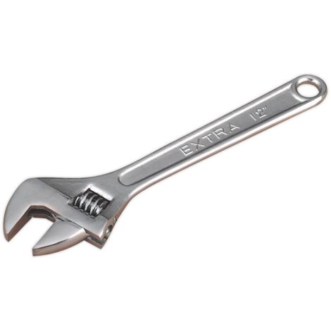 Sealey Adjustable Wrench 300mm Capacity 34mm Chrome Plated Finish S0453 (1/3)