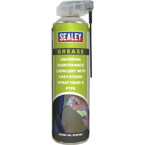 Sealey Universal Maintenance Lubricant with Easy-Straw Spray Head & PTFE 500ml SCS018S