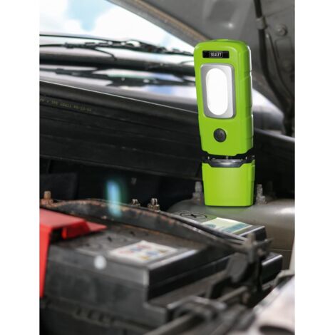 Sealey Rechargeable 360� Inspection Light 3W COB & 1W SMD LED - Green LED3601G