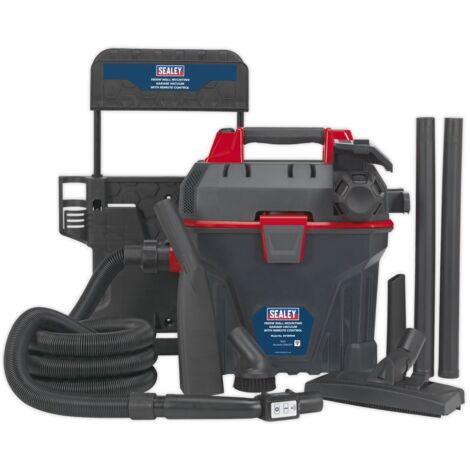 Sealey GV180WM Wall Mounting Garage Vacuum with Remote Control 1500W (1/5)