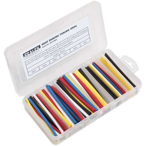 Sealey Heat Shrink Tubing Assortment 100mm 95pc - Mixed Colours HST100MC
