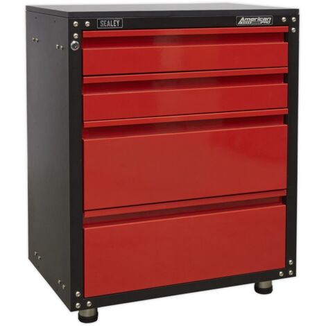 Sealey Modular 4 Drawer Cabinet with Worktop 665mm APMS84