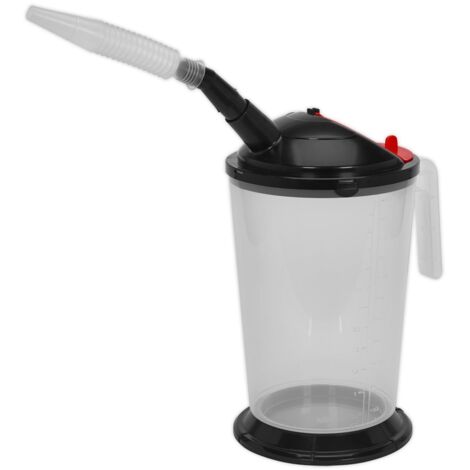 Sealey Oil Measuring Jug With Removable Flexible Spout 5L Wide Base VS563